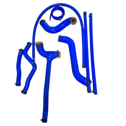 Кит силиконовых патрубков ВАЗ 2123 Нива Шевроле комплект 11 шт с хомутами