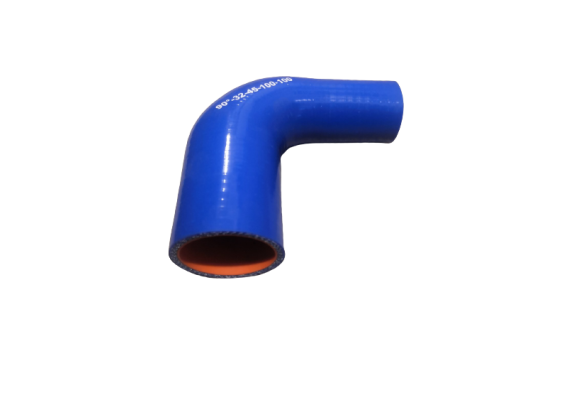 Патрубок силиконовый с переходом, угол 90° L 150*150 d 35*40
