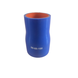 Патрубок силиконовый с переходом L 100, д 50*60