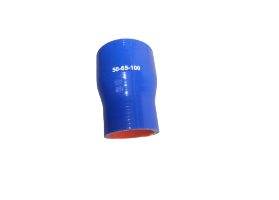 Патрубок силиконовый с переходом L 100, д 50*65