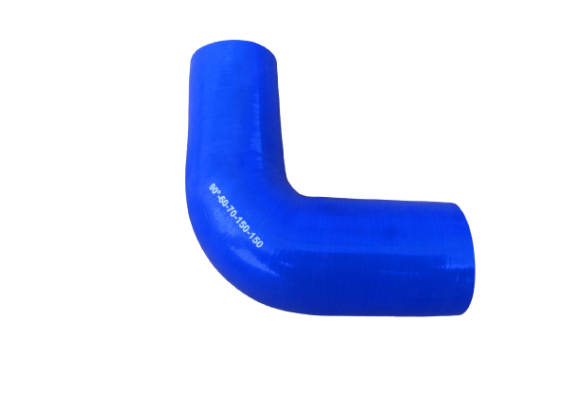 Патрубок силиконовый с переходом, угол 90° L 150*150 d 60*70